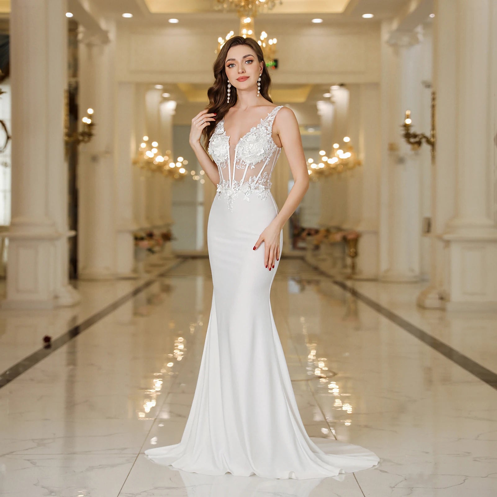 Beaded Chiffon Prom Gown Rosalind Rose