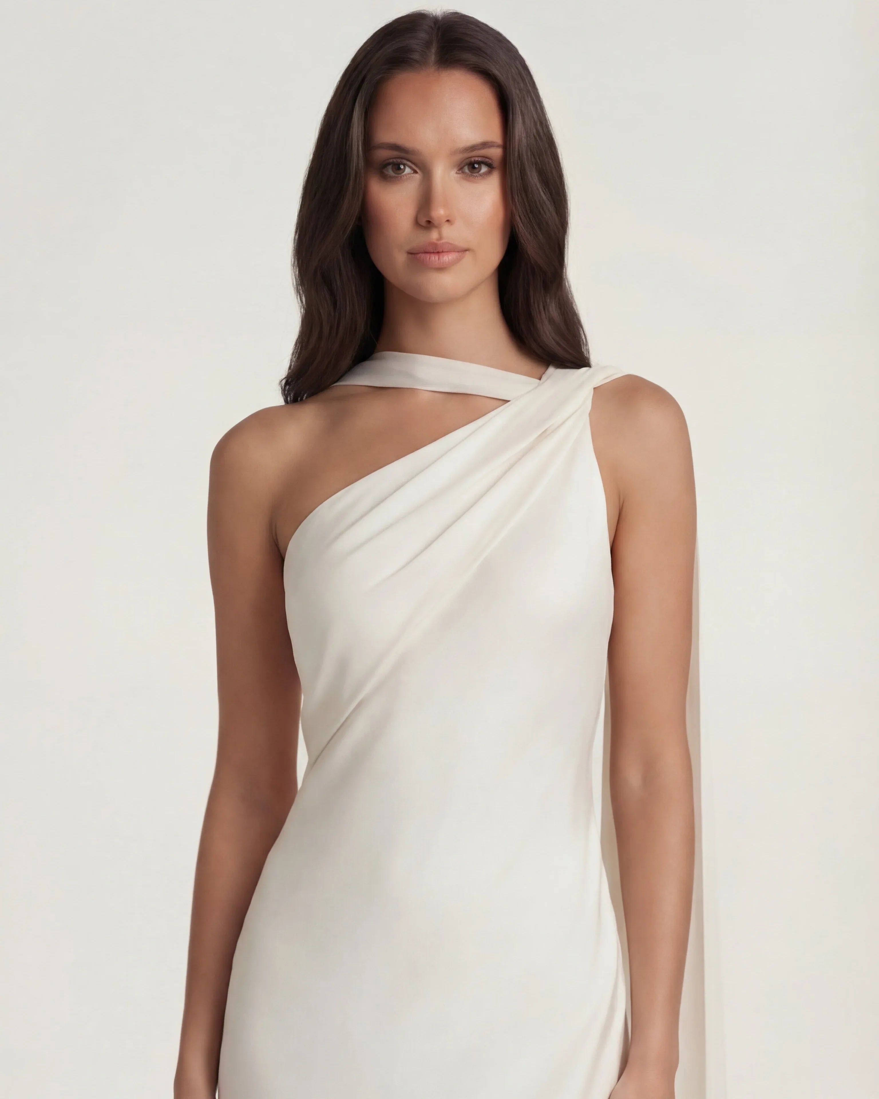 Satin Slip Maxi Dress Beatrice Rose - Rose & Mews