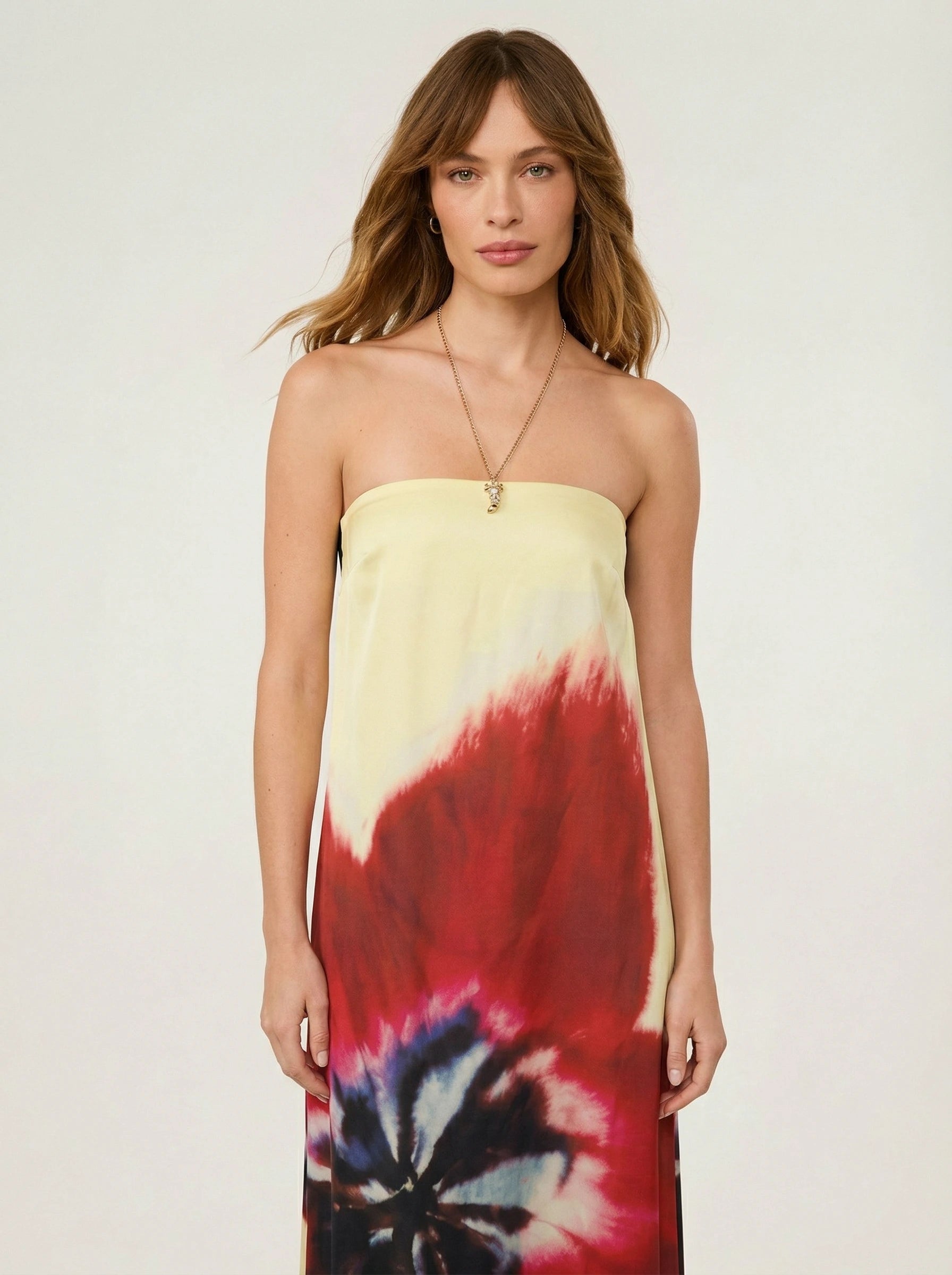 Golden Maxi Dress Rose Valentina