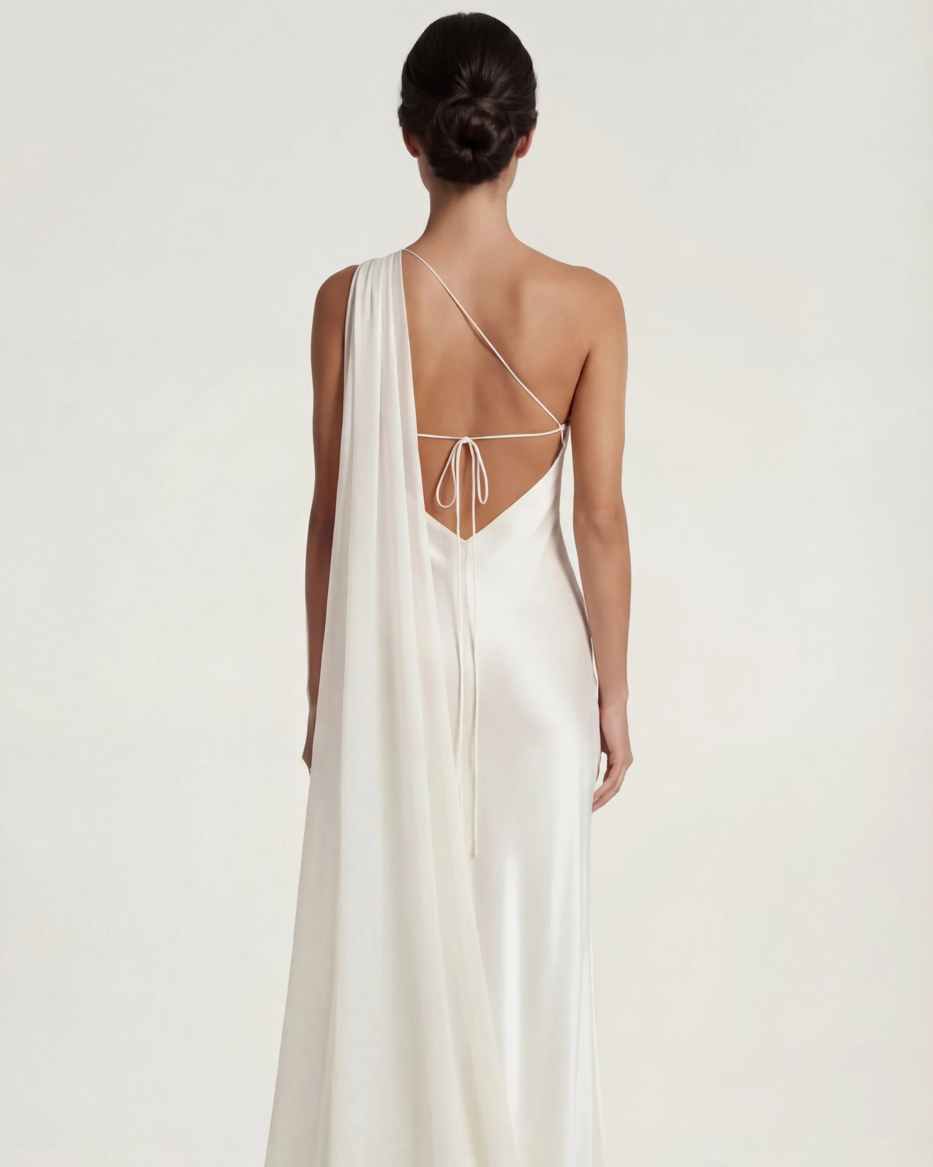 Satin Slip Maxi Dress Beatrice Rose - Rose & Mews