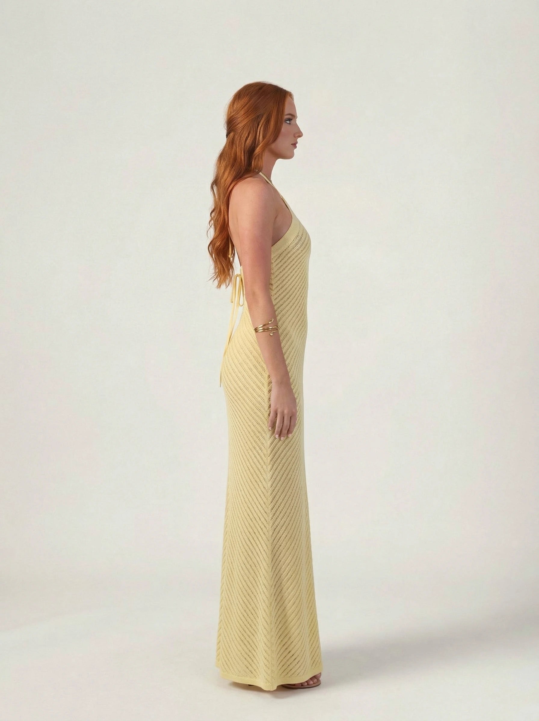 Crochet Maxi Dress Aurelia Rose