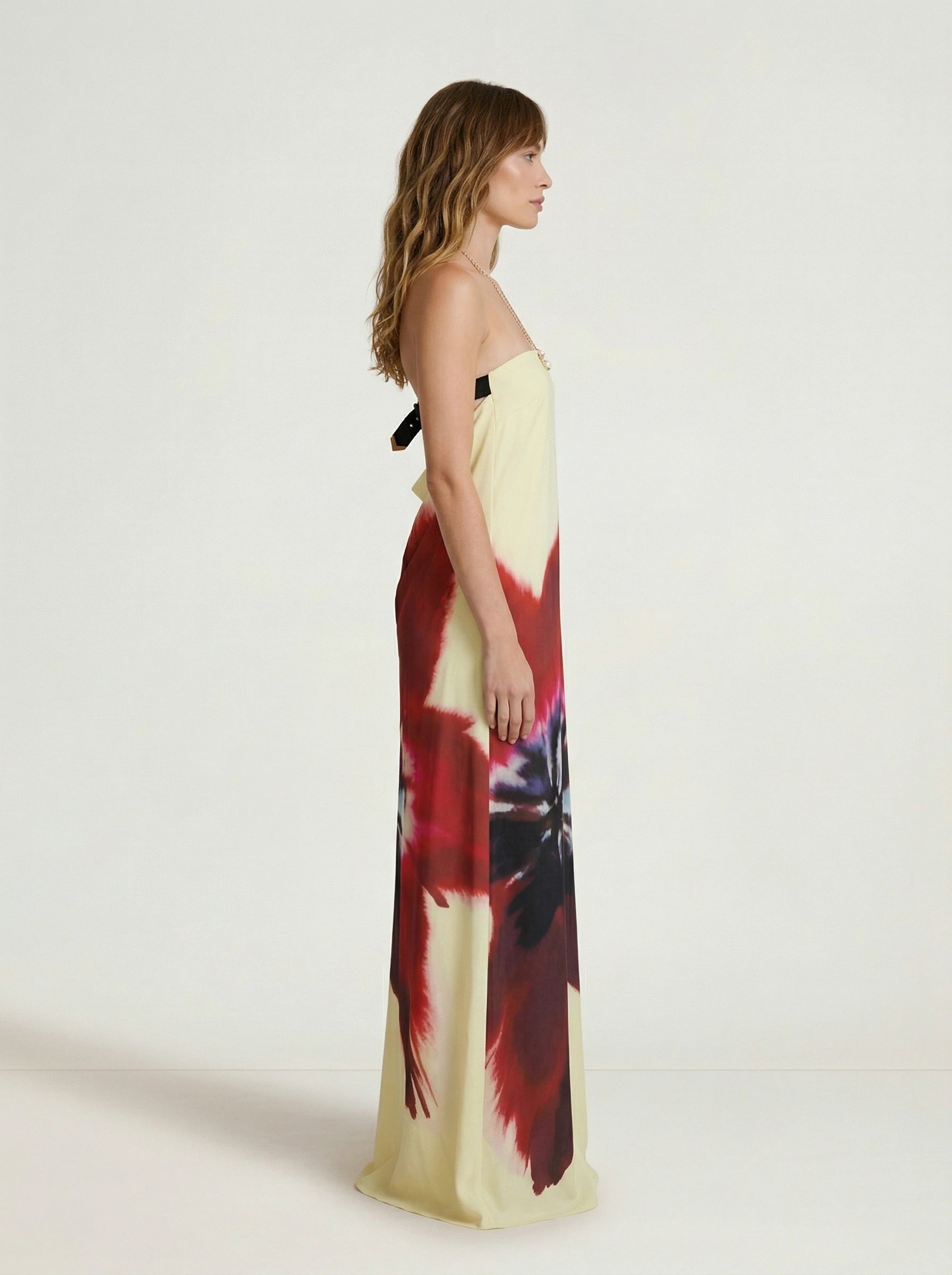 Golden Maxi Dress Rose Valentina