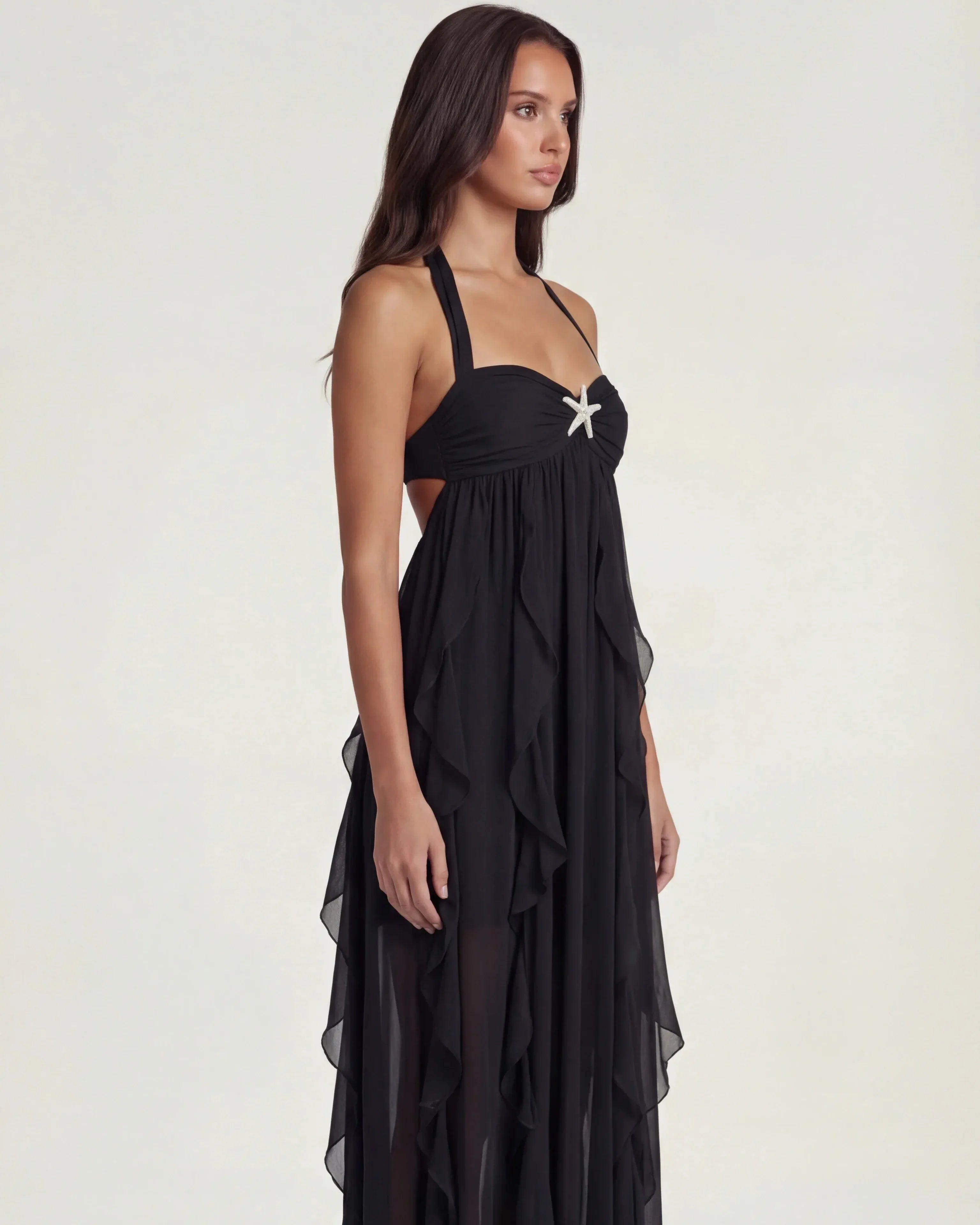 Wrap Maxi Dress Adriana Rose - Rose & Mews