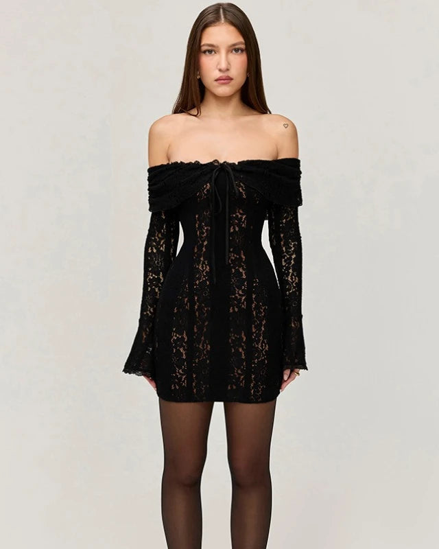 Lace Long Sleeve Gown Seraphina Rose