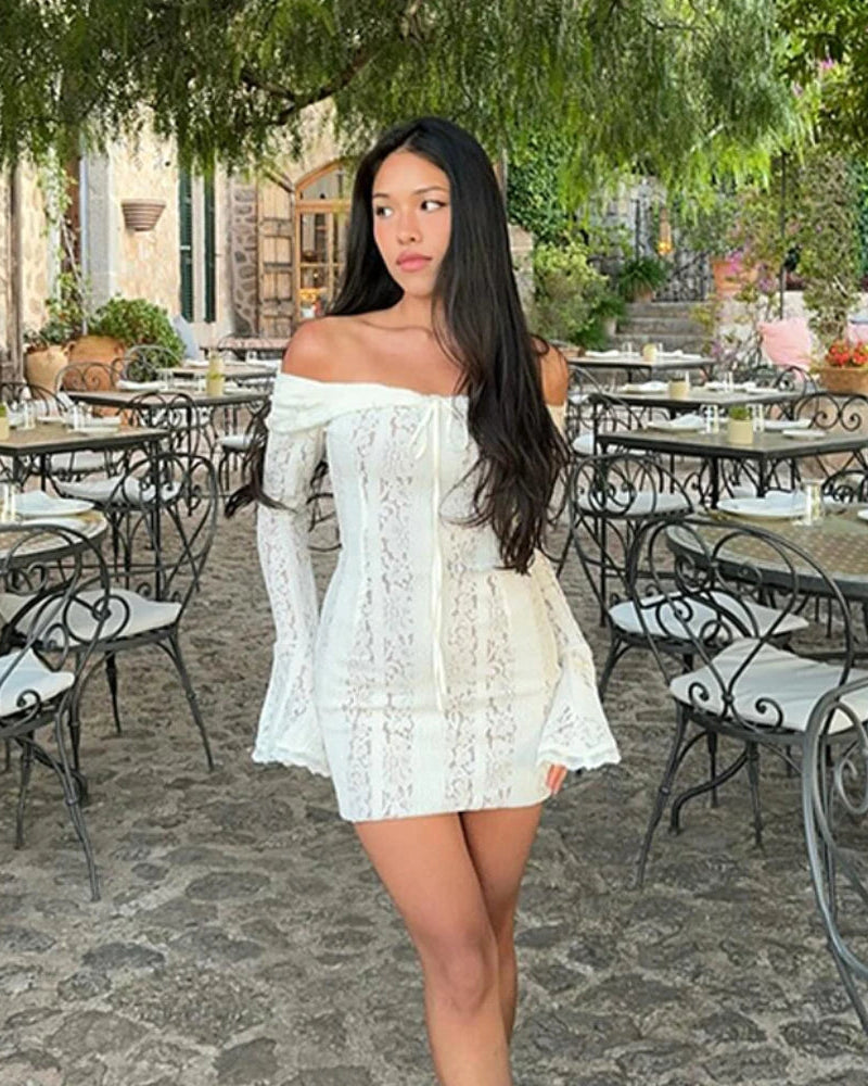 Lace Long Sleeve Gown Seraphina Rose