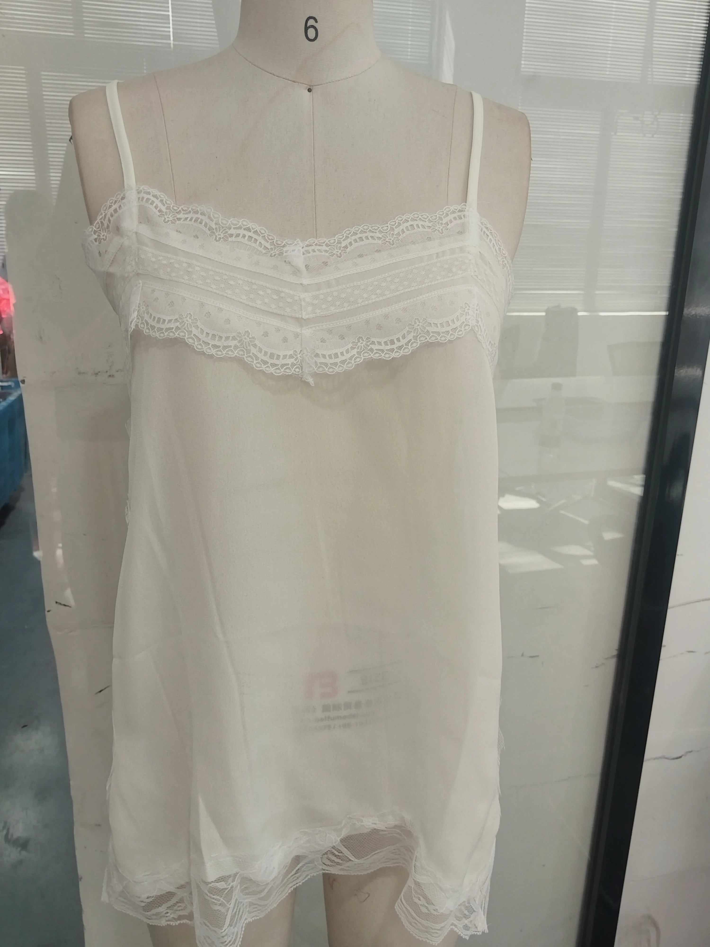 Lace Trim Slip Dress Margot Rose