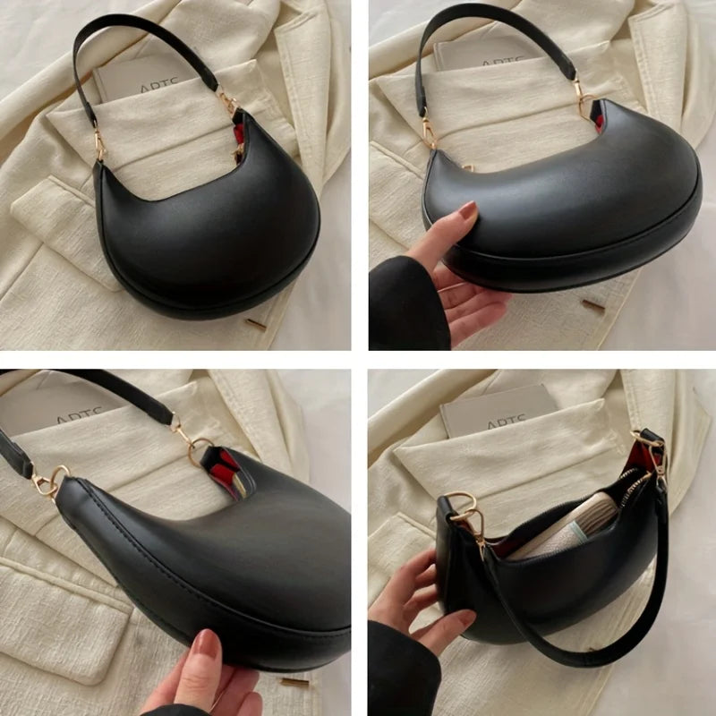 Sequin Half Moon Bag Isolde Rose