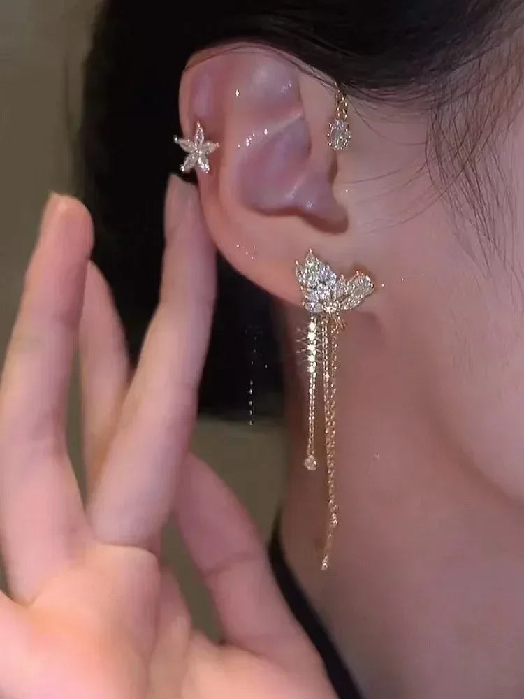 Aurora Starfall Ear Cuff - Rose & Mews