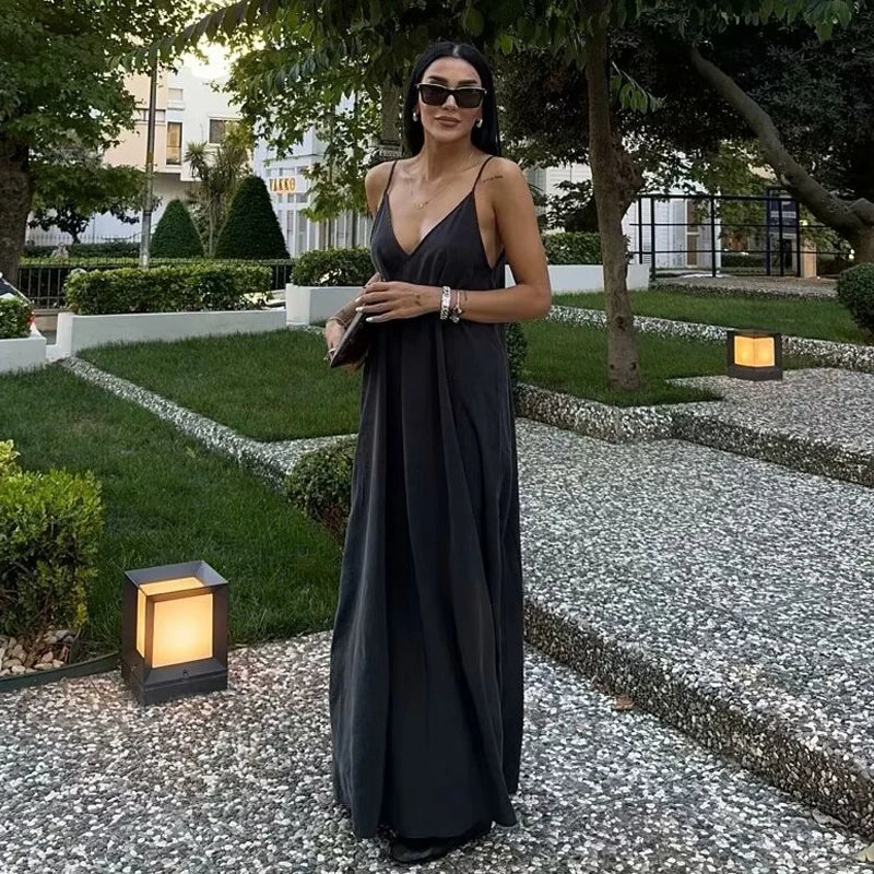 Backless Slip Maxi Dress Adriana Rose