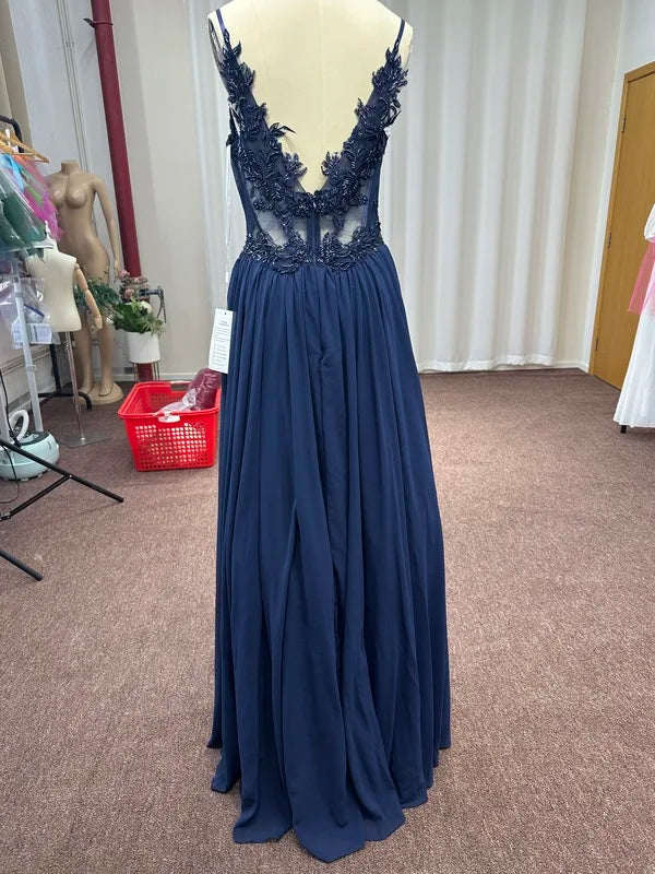Beaded Chiffon Prom Gown Rosalind Rose