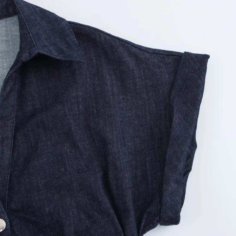 Denim Midi Dress Elena Rose