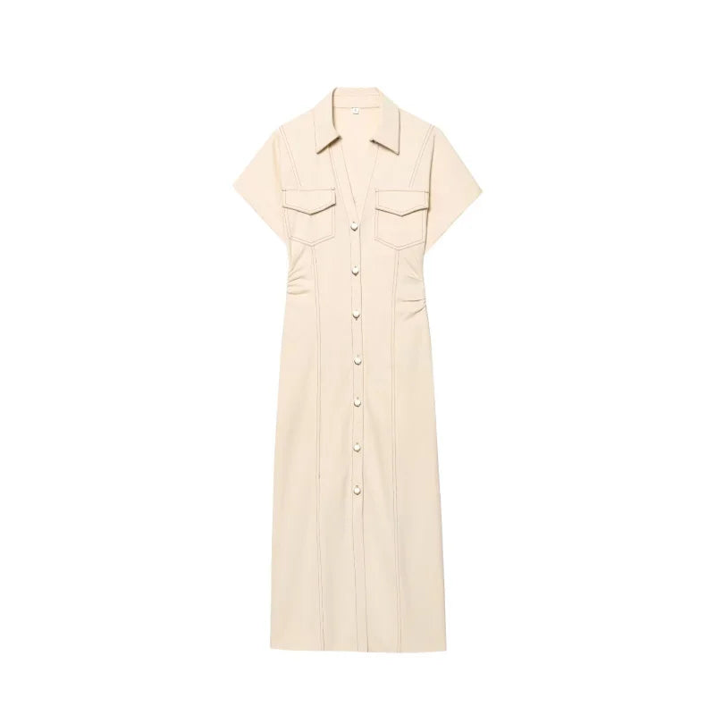 Denim Midi Dress Elena Rose