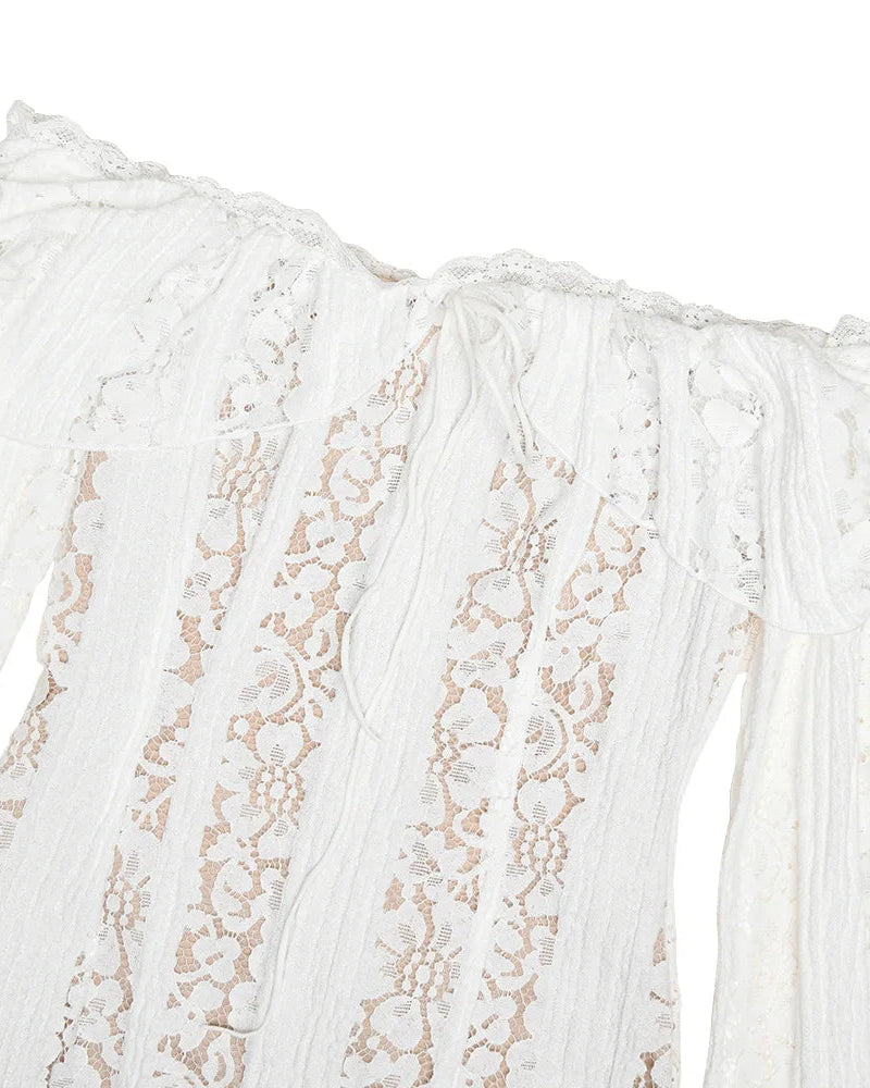Lace Long Sleeve Gown Seraphina Rose