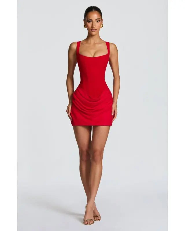 Stretch Strap Bodycon Mini Dress Aurelia Rose