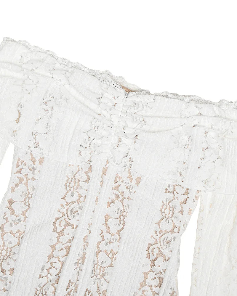 Lace Long Sleeve Gown Seraphina Rose
