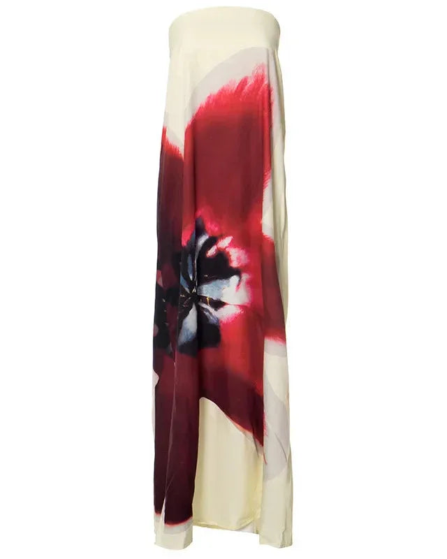 Golden Maxi Dress Rose Valentina - Rose & Mews