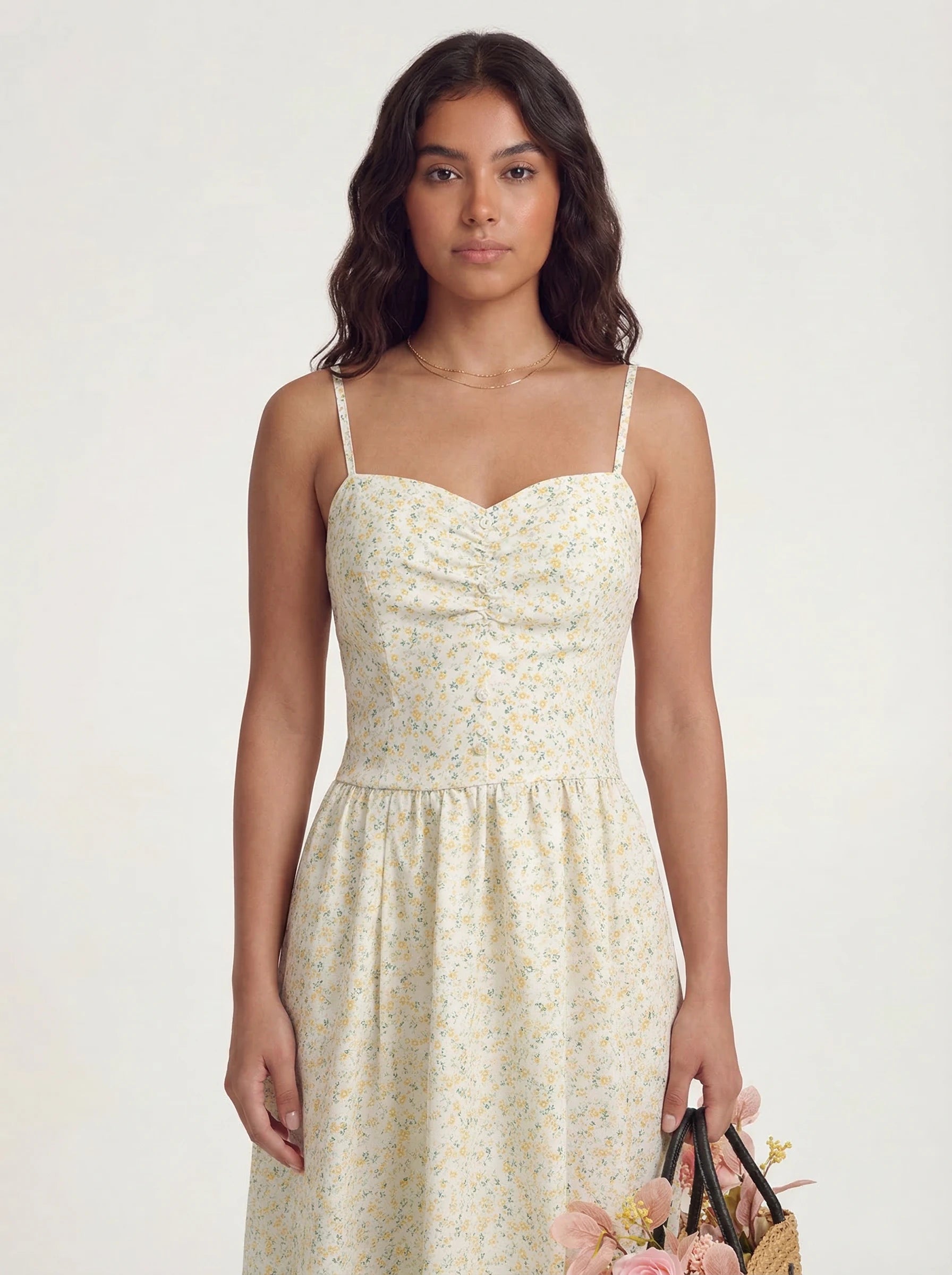 Floral Slip Midi Dress Sofia Rose