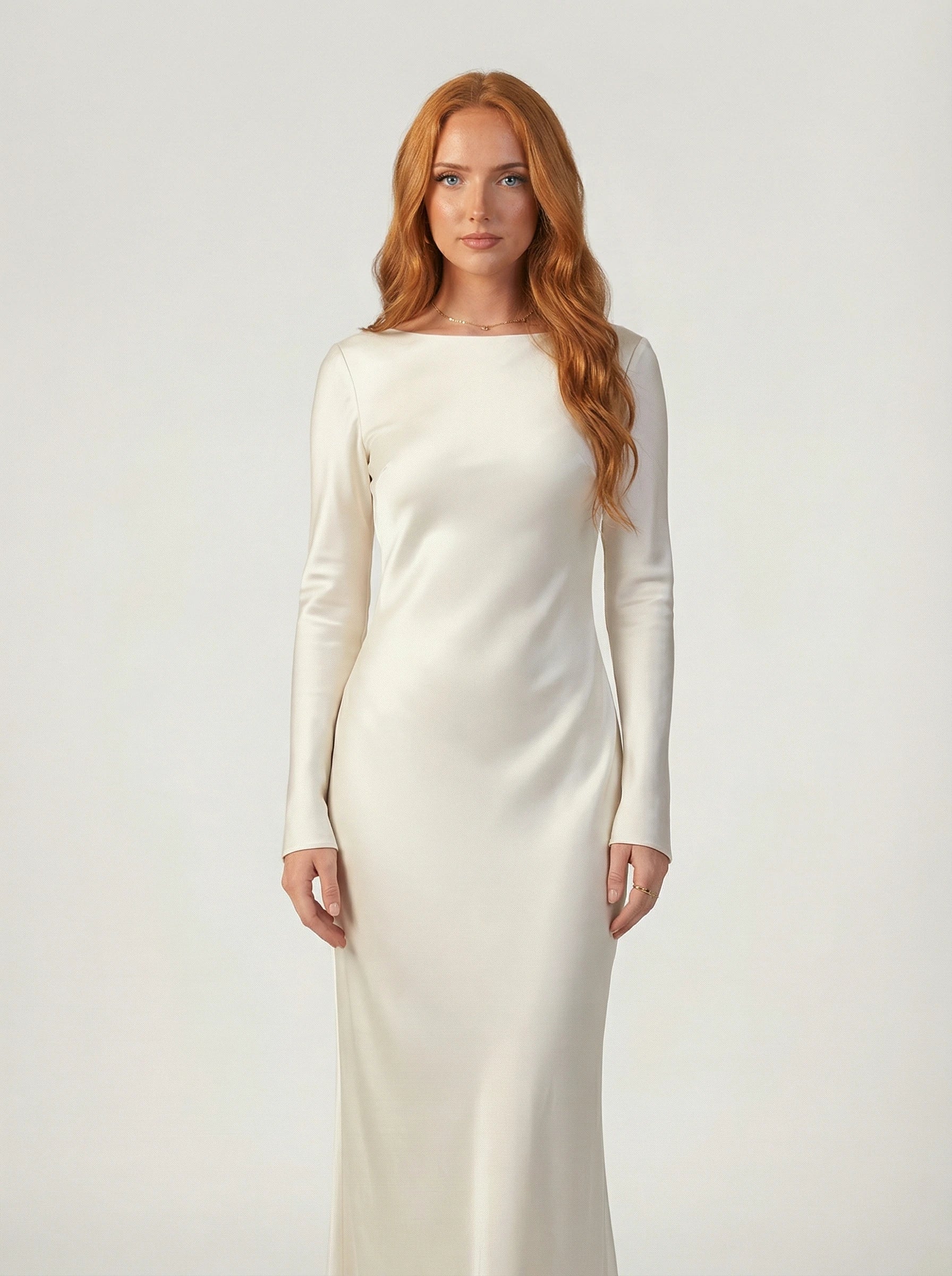 Satin Maxi Dress Scarlett Rose