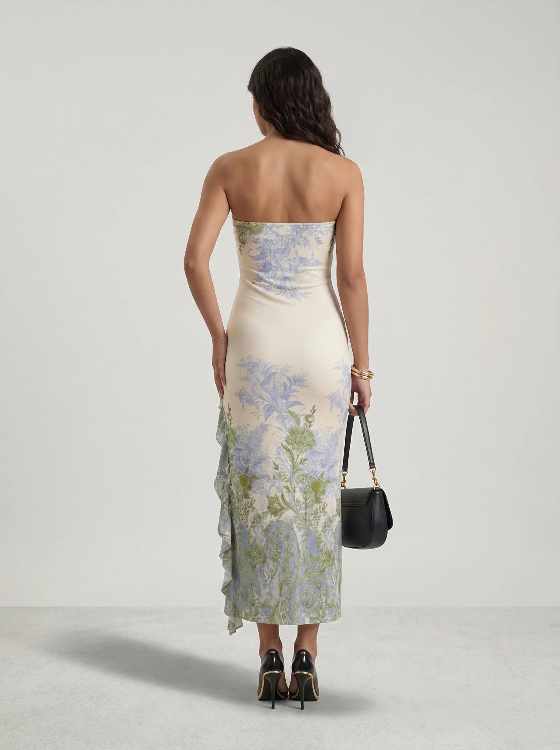 Ruched Bodycon Dress Celeste Rose