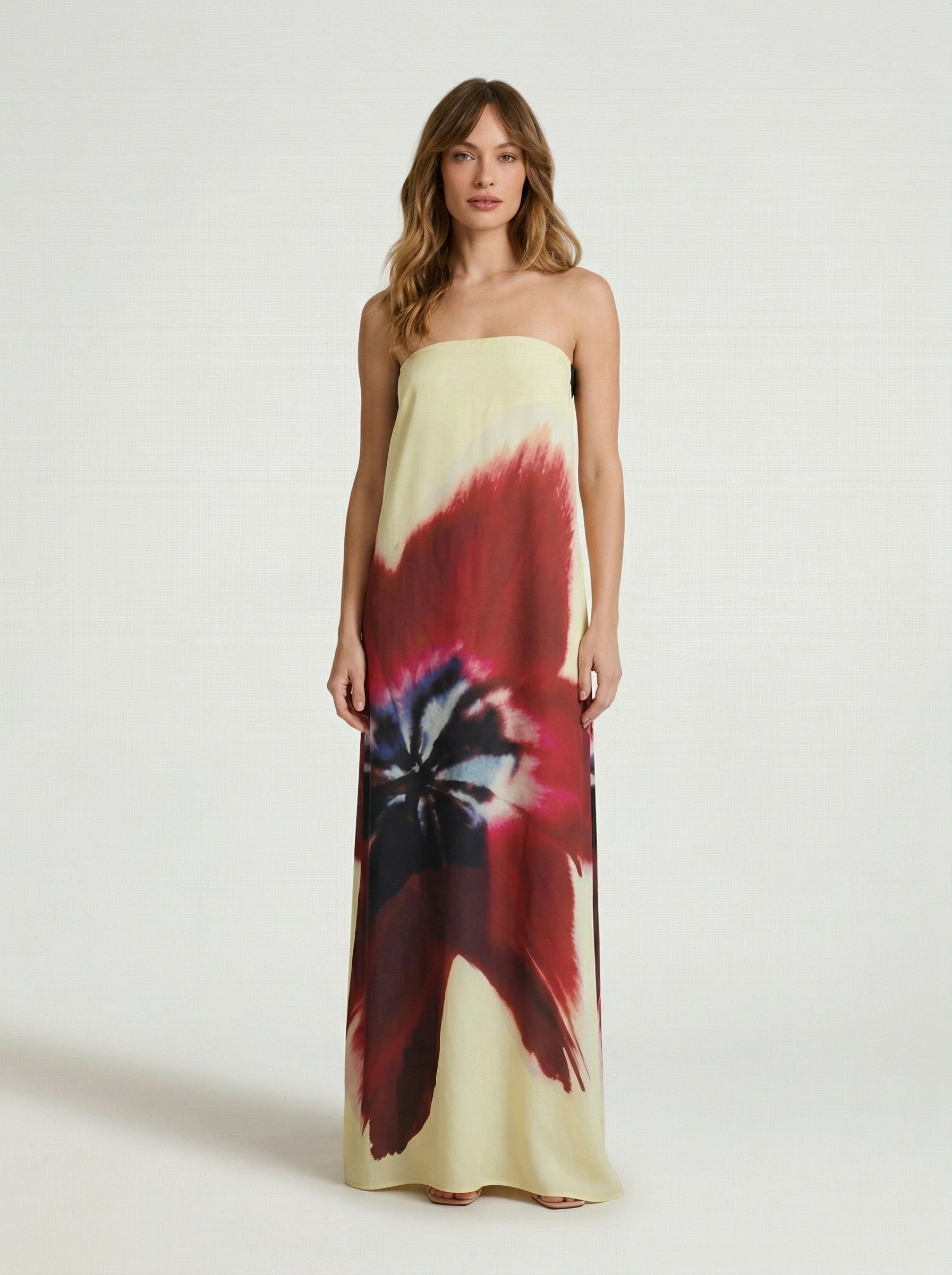 Golden Maxi Dress Rose Valentina