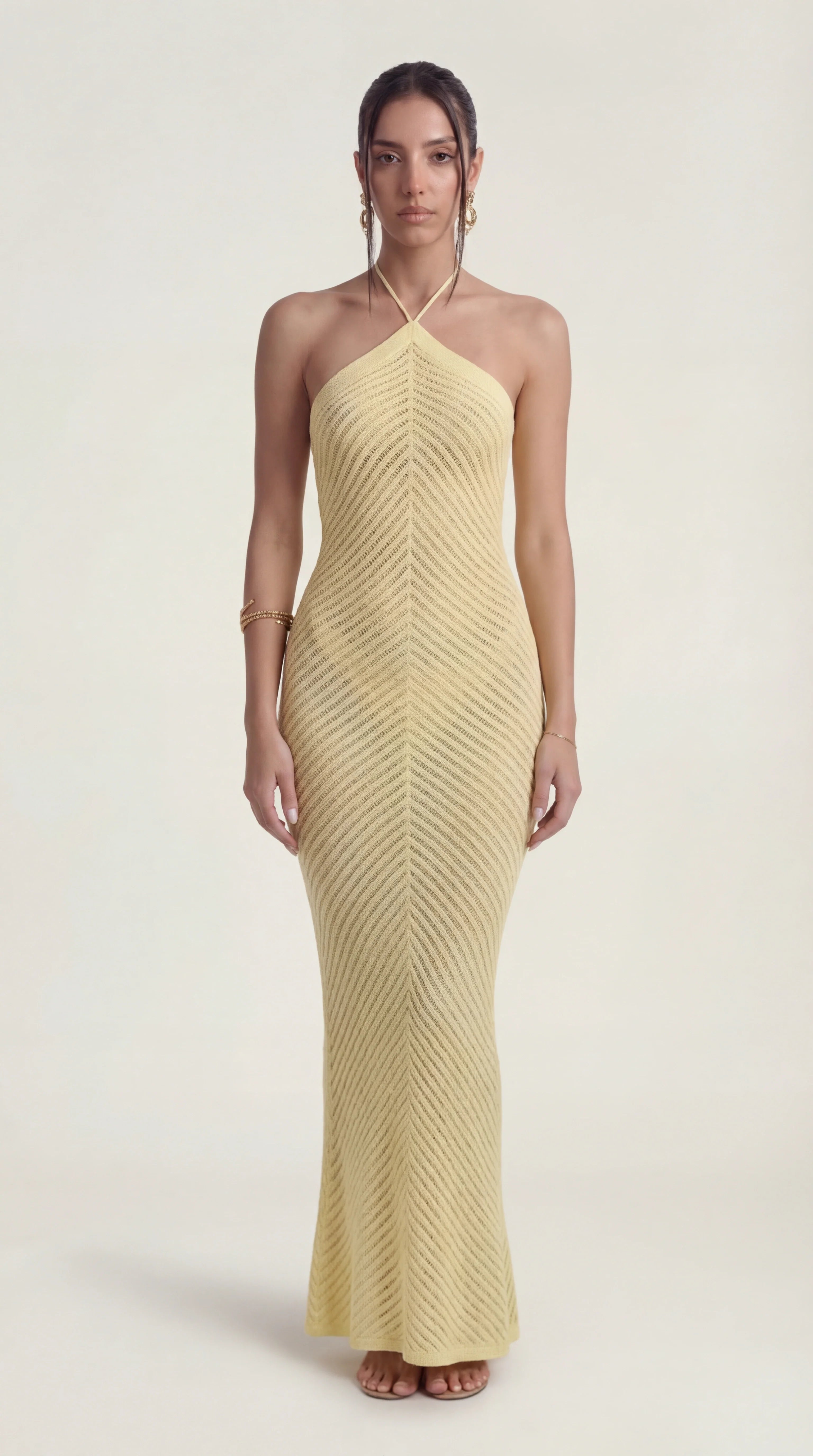 Crochet Maxi Dress Aurelia Rose