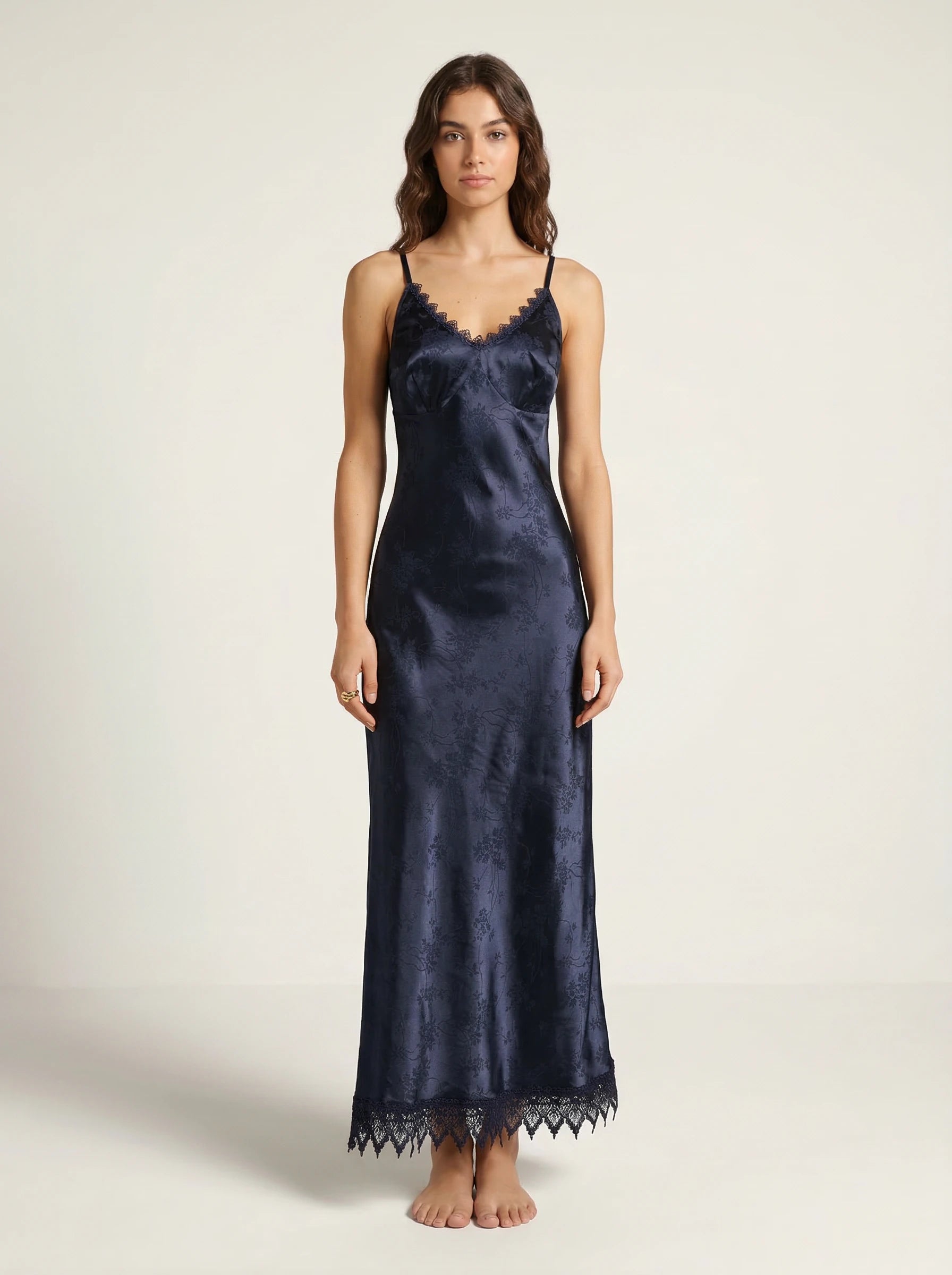 Jacquard Lace Maxi Dress Valentina Rose
