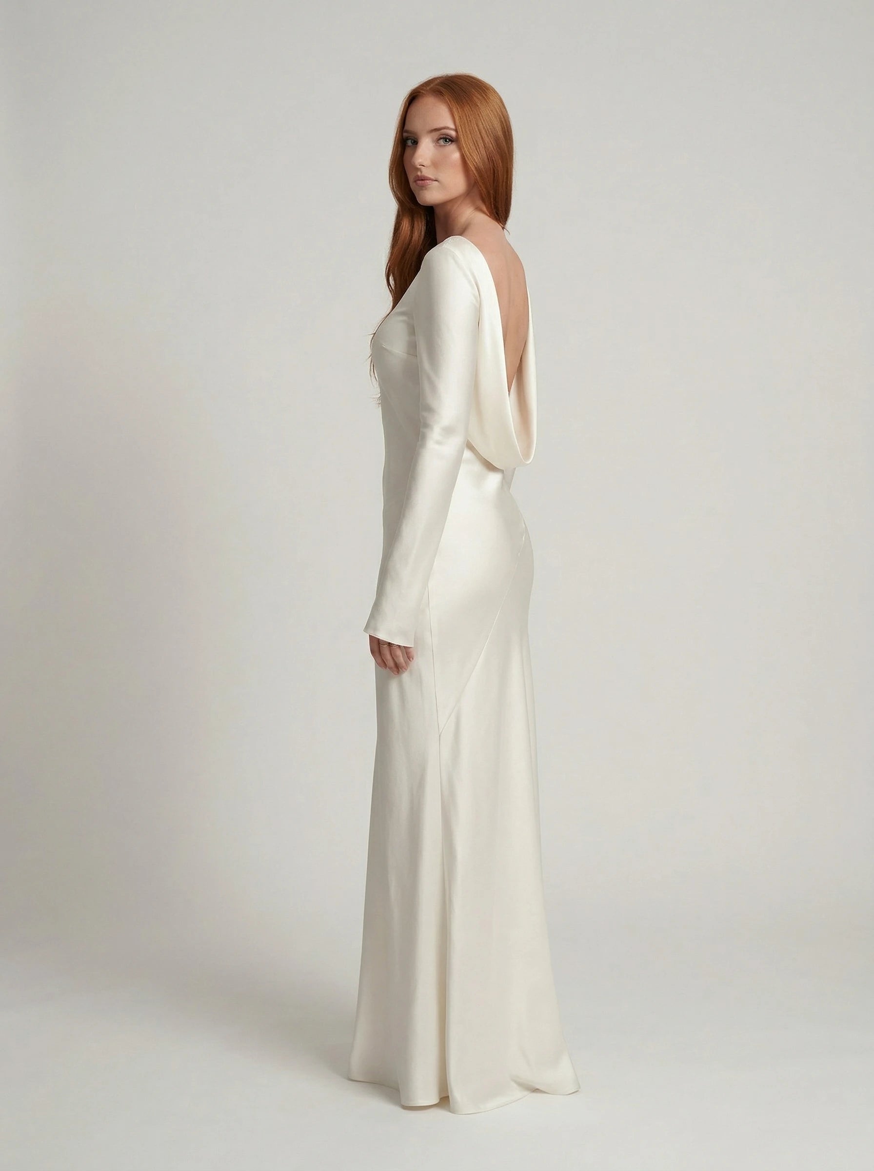 Satin Maxi Dress Scarlett Rose