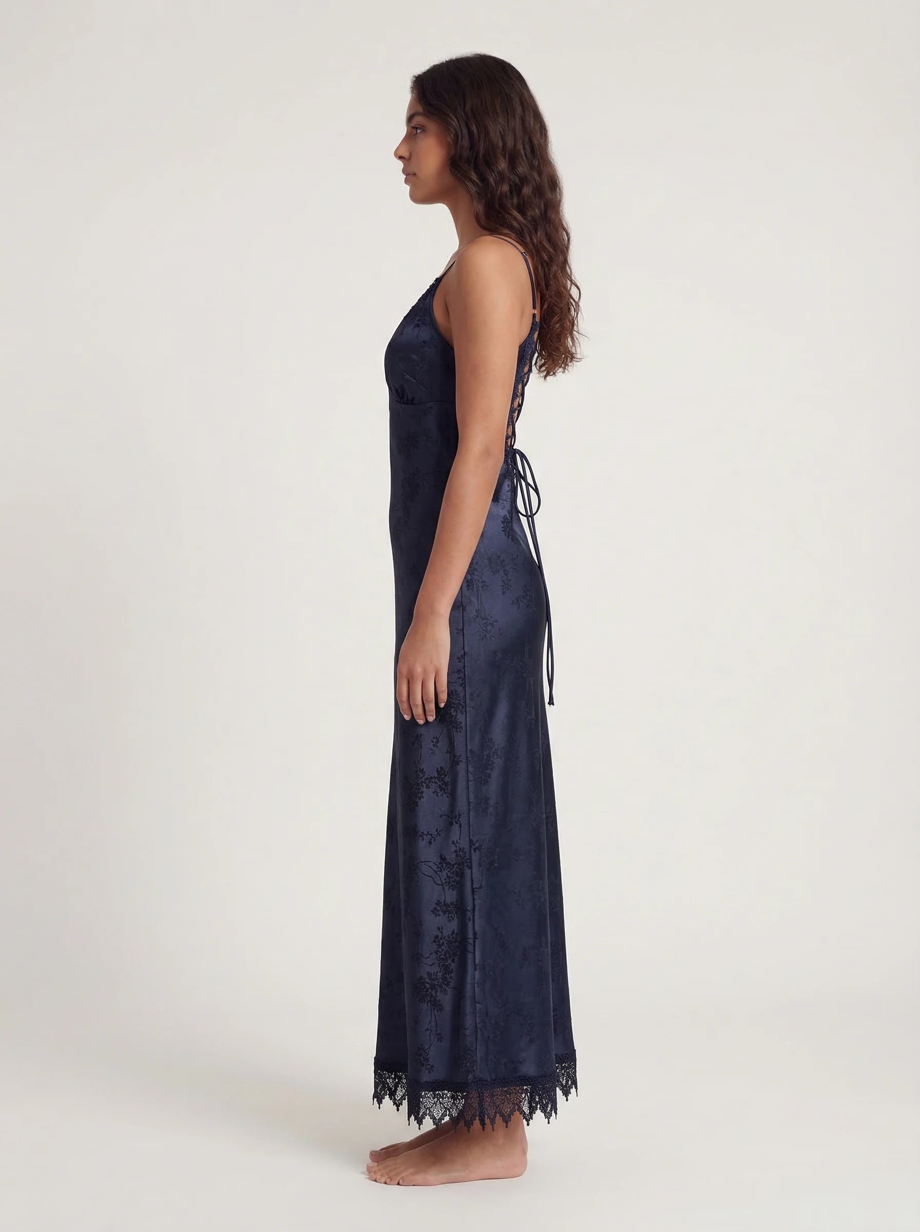 Jacquard Lace Maxi Dress Valentina Rose