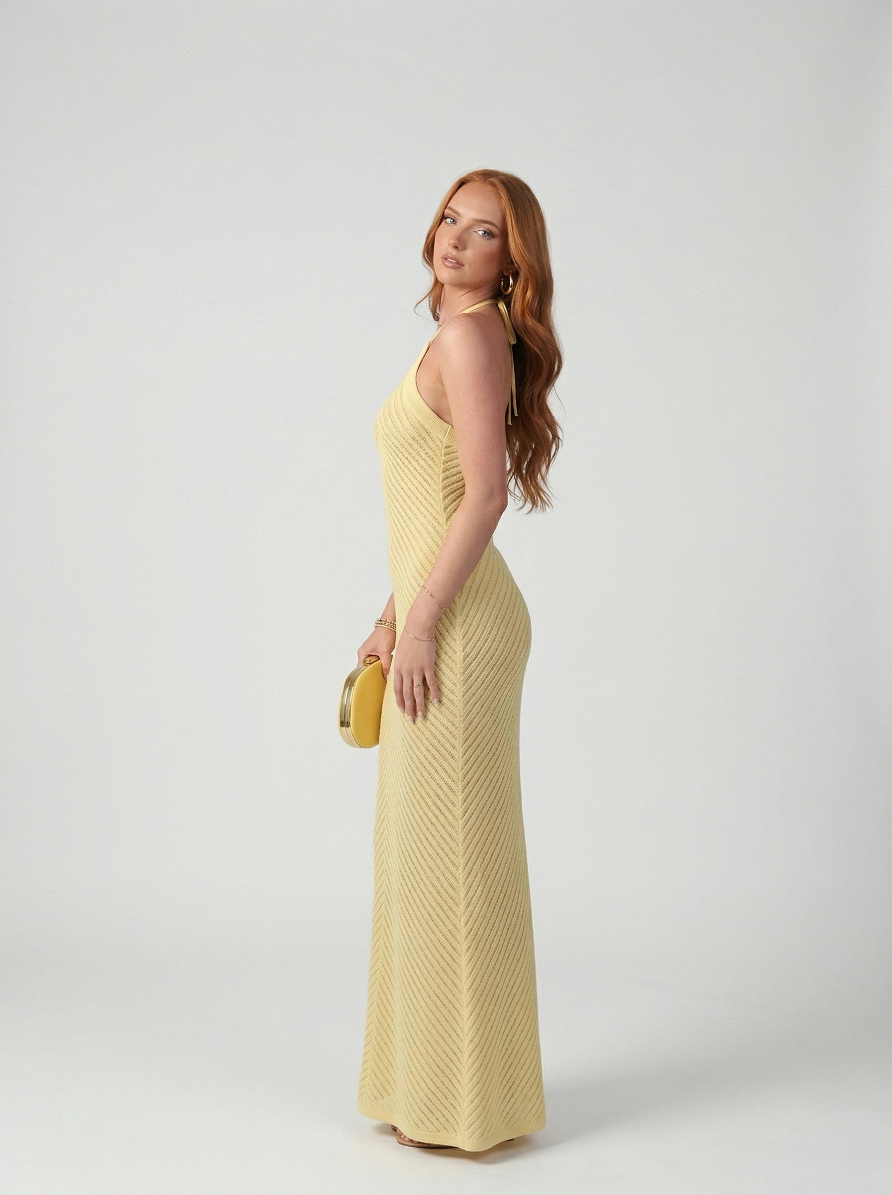 Crochet Maxi Dress Aurelia Rose