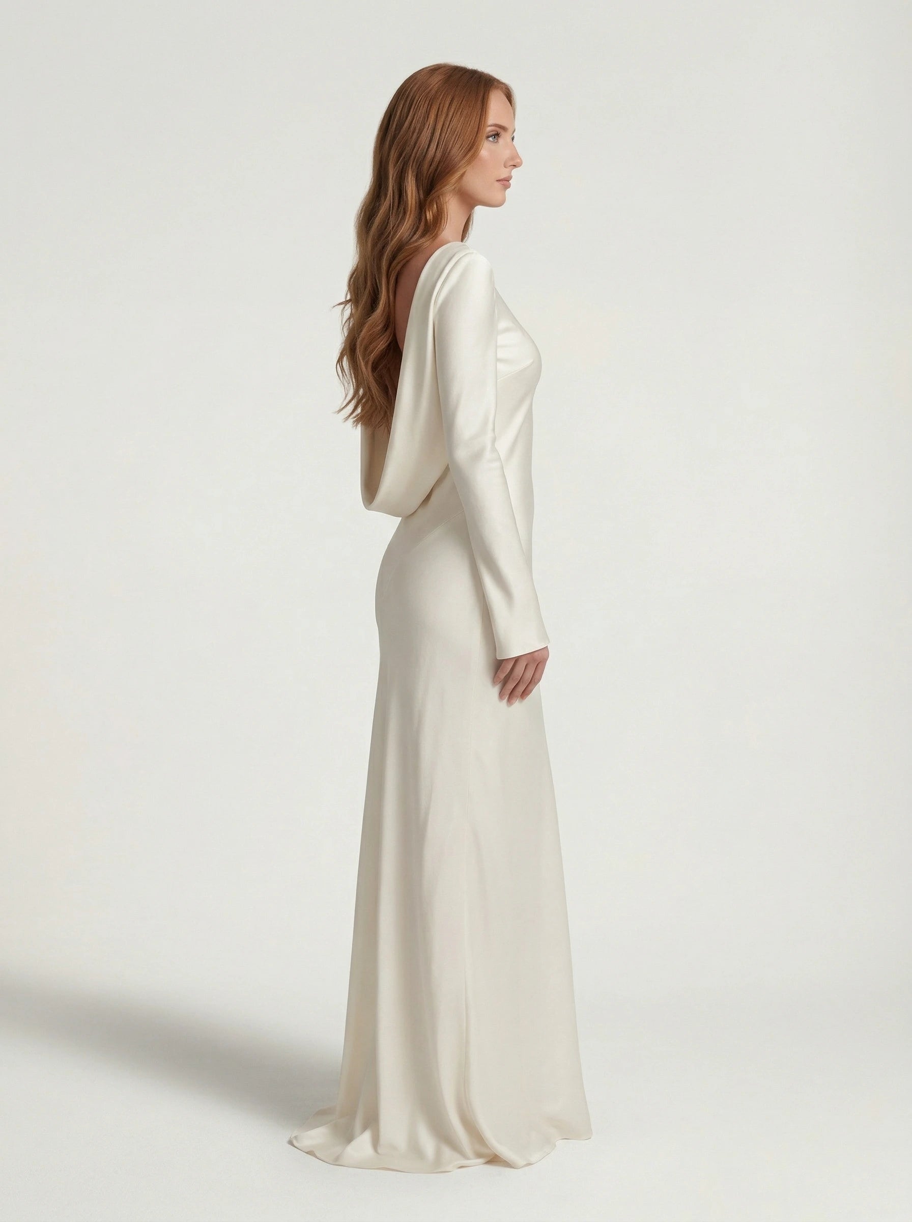 Satin Maxi Dress Scarlett Rose