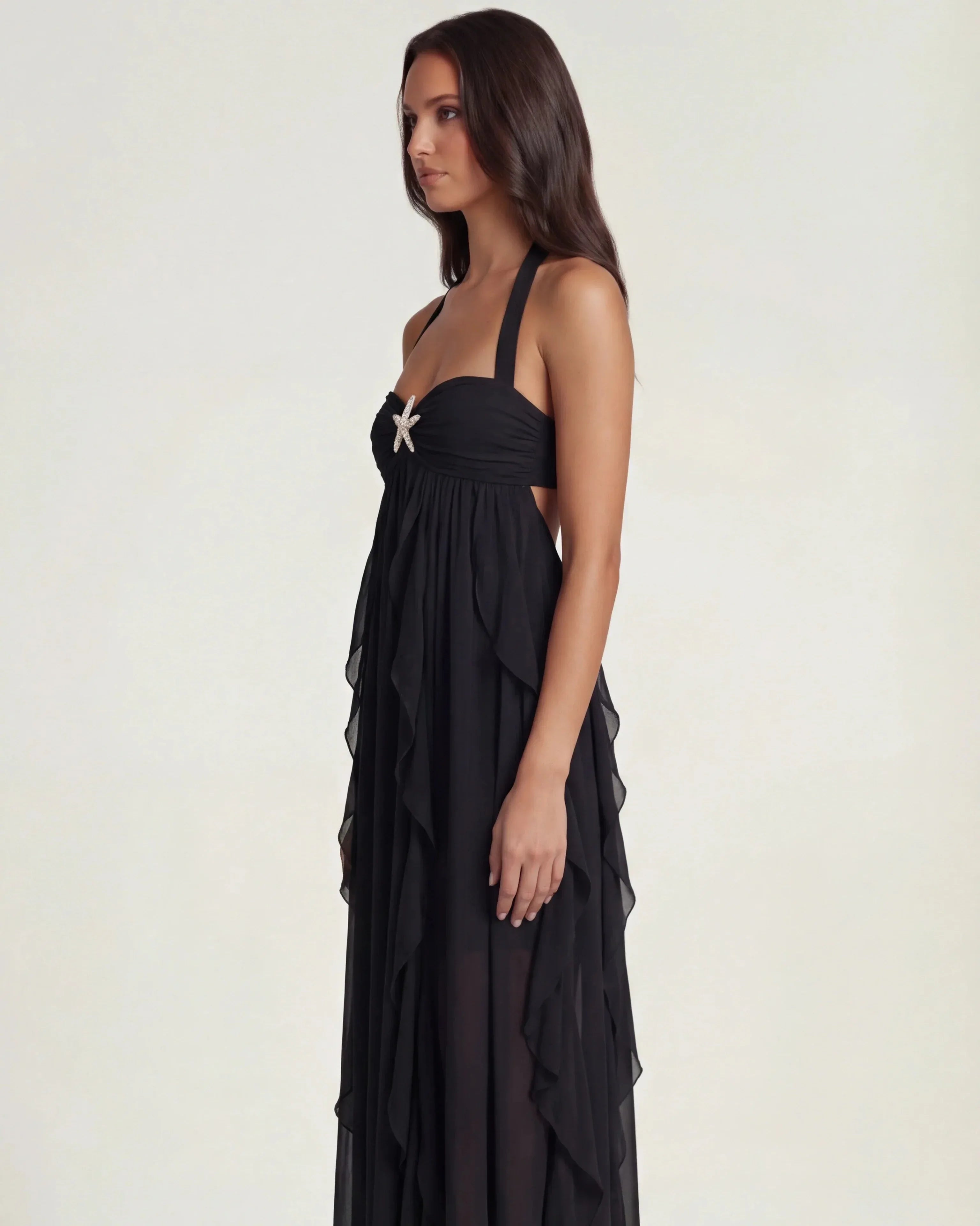 Wrap Maxi Dress Adriana Rose - Rose & Mews