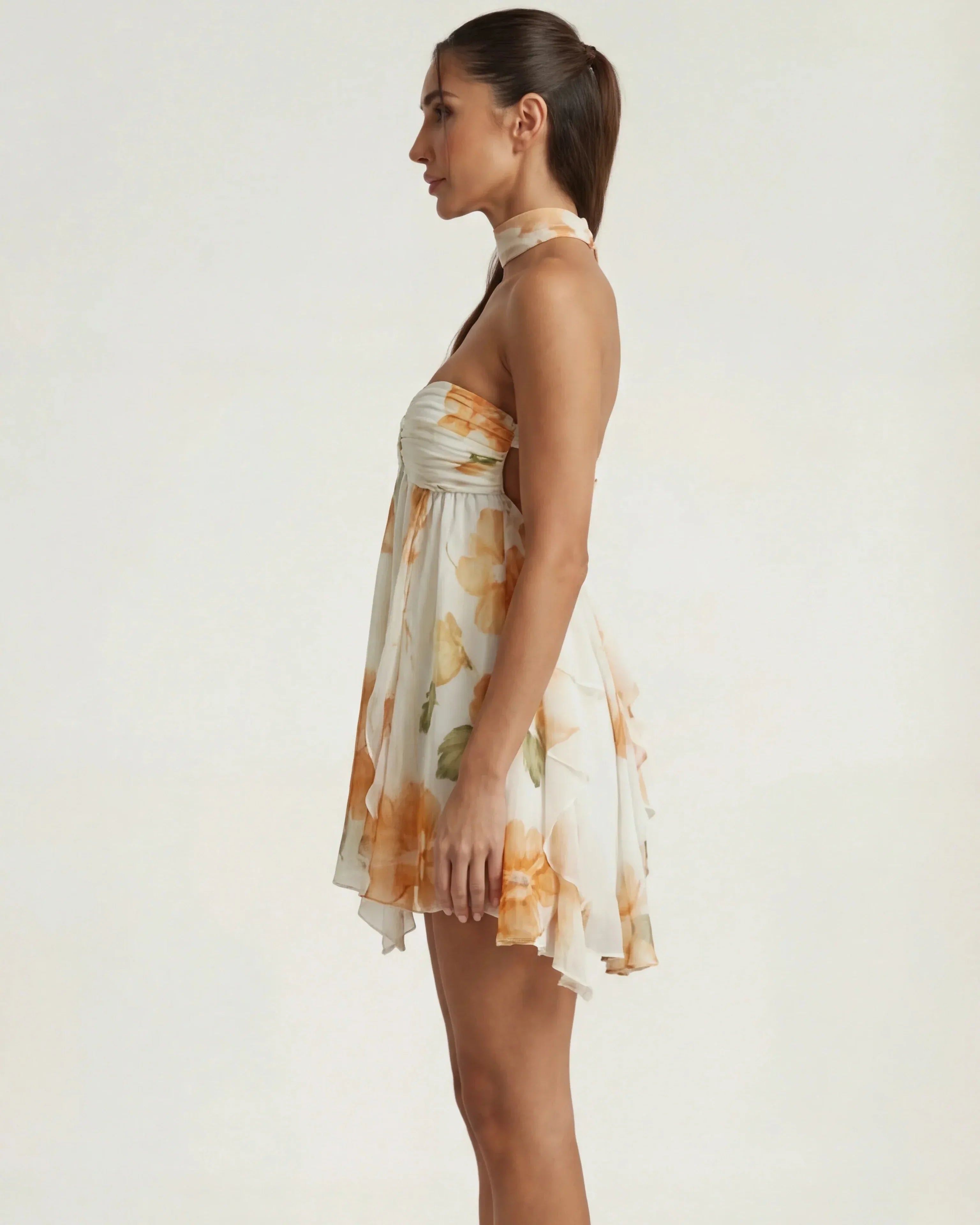 Corset Mini Dress Margot Rose - Rose & Mews