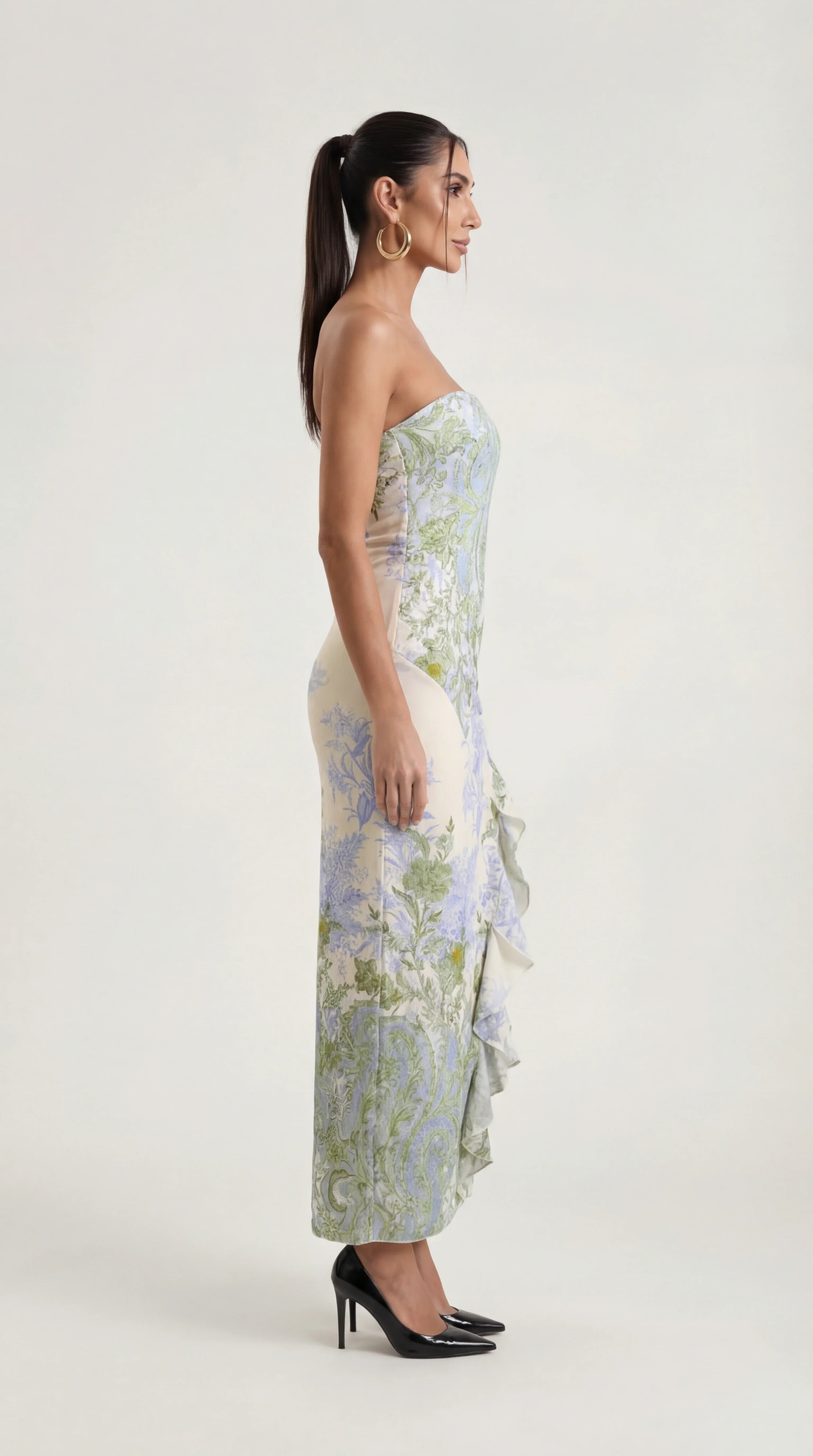 Ruched Bodycon Dress Celeste Rose