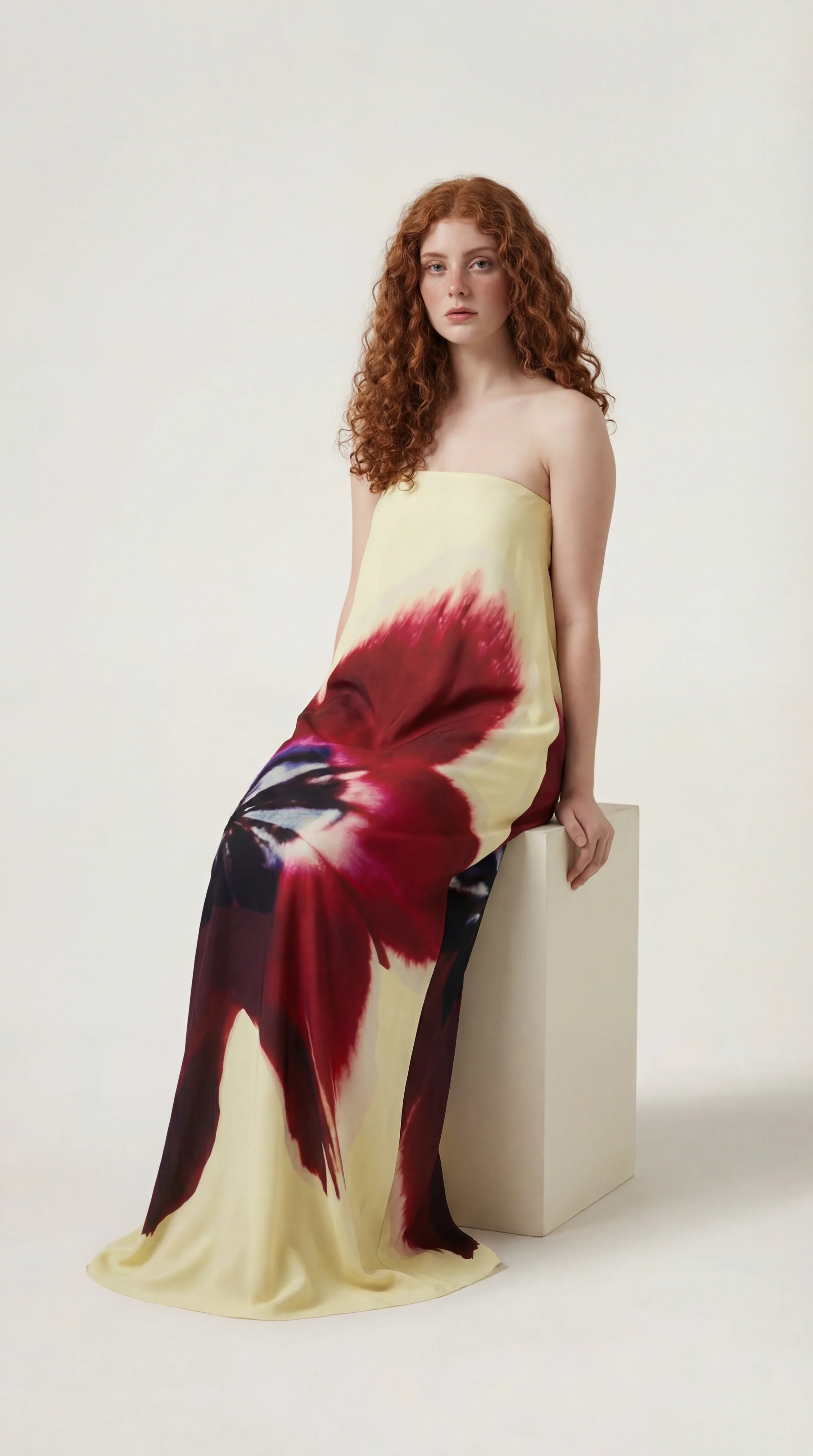 Golden Maxi Dress Rose Valentina