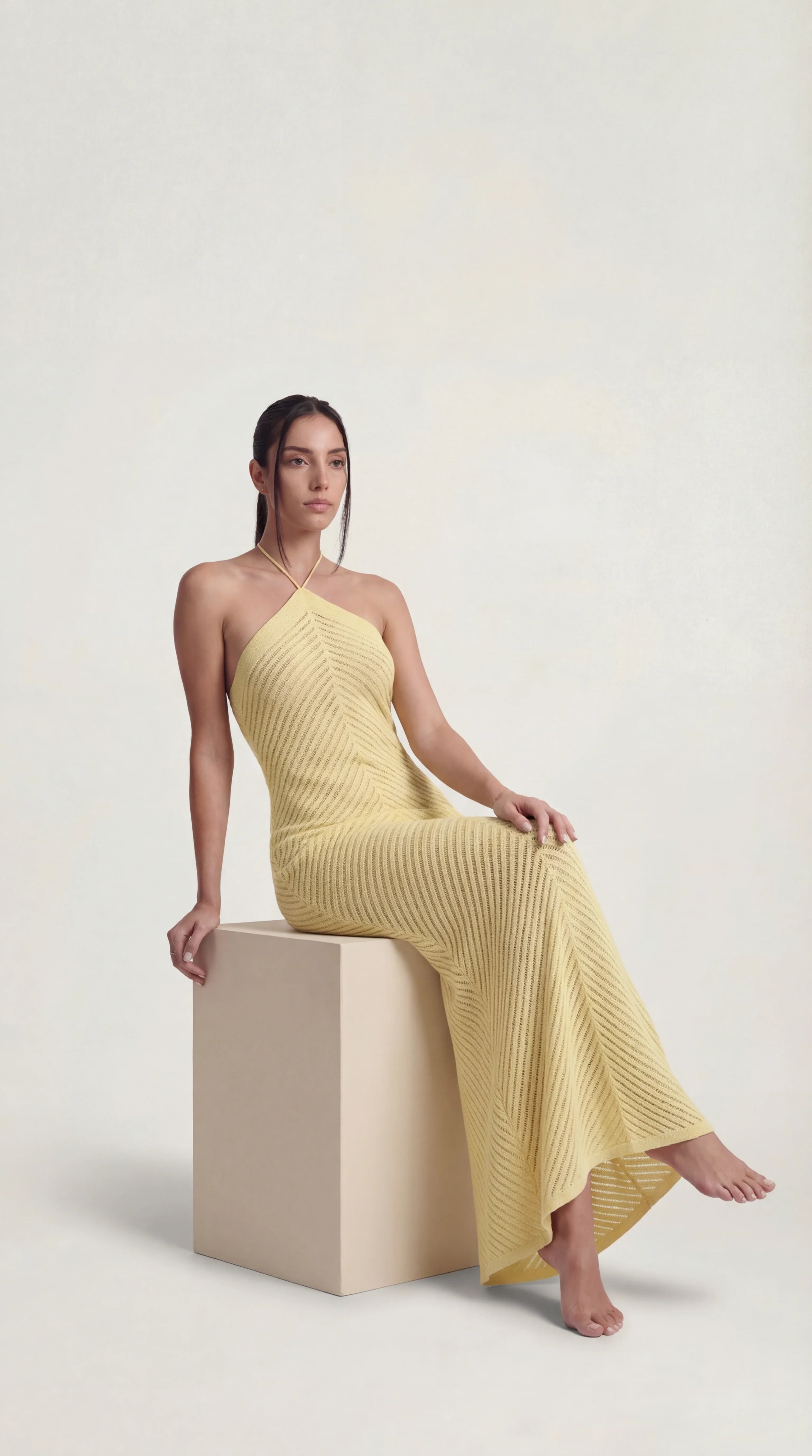 Crochet Maxi Dress Aurelia Rose