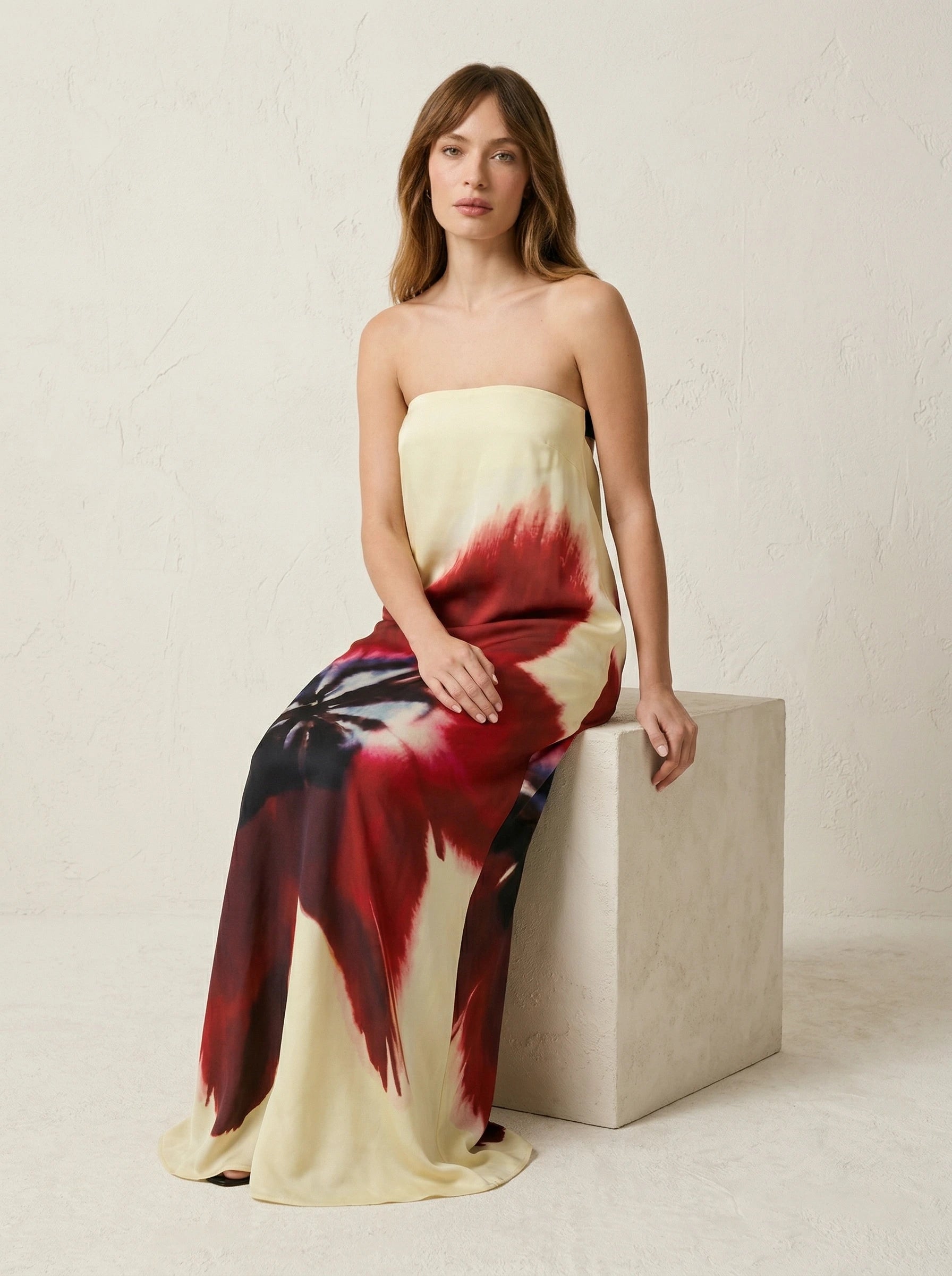 Golden Maxi Dress Rose Valentina