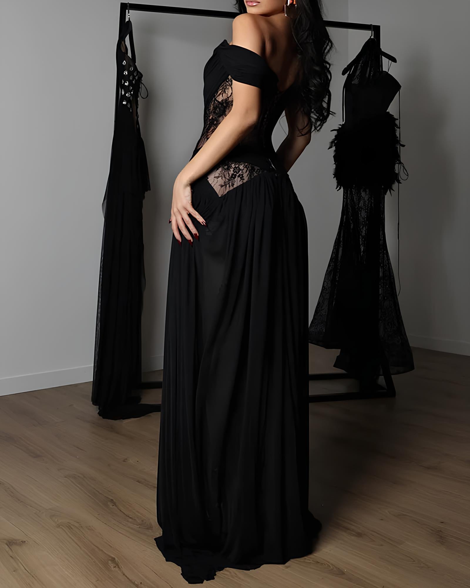 Lace Corset Maxi Dress Elvira Rose