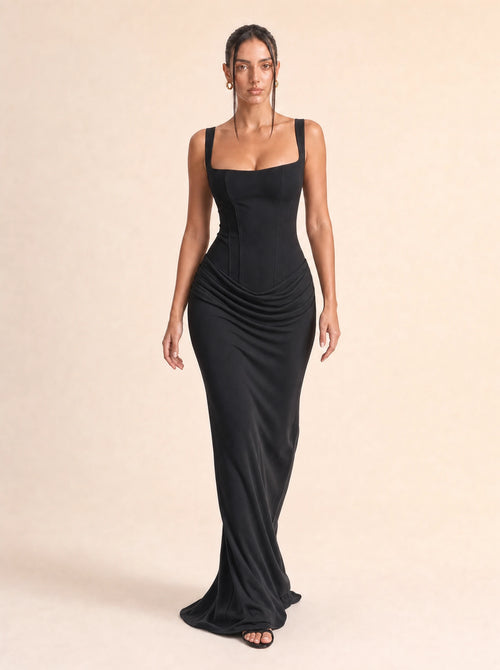 Ruched Bodycon Dress Valentina Rose