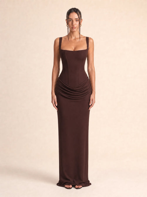 Ruched Bodycon Dress Valentina Rose